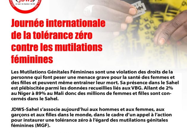 Journée internationale de la tolérance zéro contre les mutilations féminines